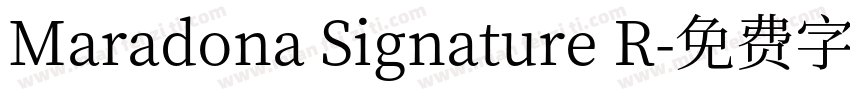 Maradona Signature R字体转换